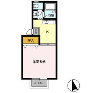 ジュネスOne【1階】の間取り