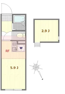 マーレ八広【3階】の間取り