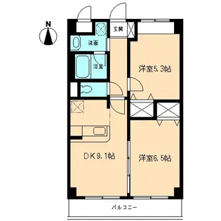 フレグランス向ケ丘【2階】の間取り