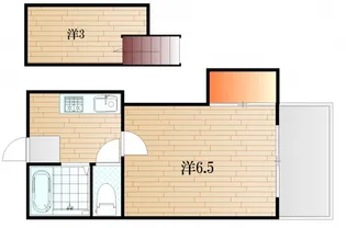 レジデンス稗田B【2階】の間取り