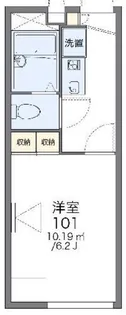 レオパレスメエガII【1階】の間取り