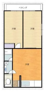 シティーハイツ【3階】の間取り