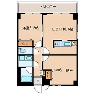 アーバンレックス西新井III【3階】の間取り