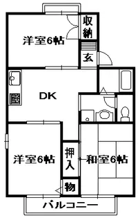 アベニール22 D棟【1階】の間取り