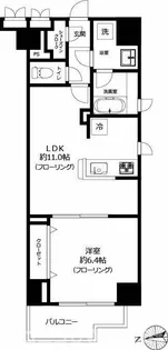 ハピネ蔵前鳥越【4階】の間取り