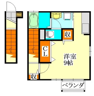 クロシェット津田沼【1階】の間取り