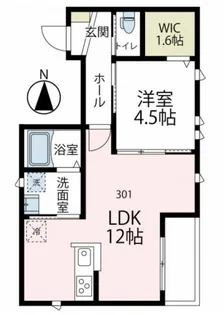 モリオン【3階】の間取り