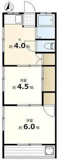 ガーデンハイツ西山【2階】の間取り