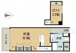 ロフティ五日市【1階】の間取り