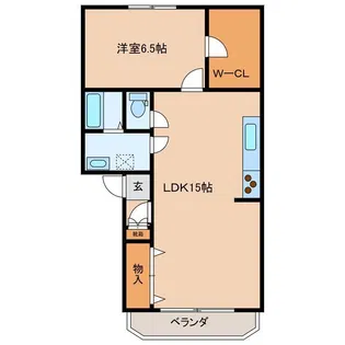 ロータリーマンション高山【1階】の間取り