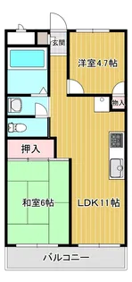 メゾン三田赤坂【6階】の間取り