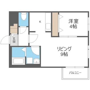 ALPINE美園駅前【3階】の間取り