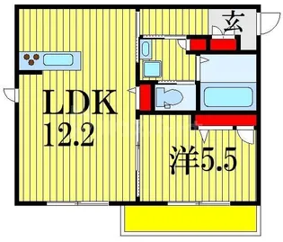 アレーズTAWAMA【1階】の間取り