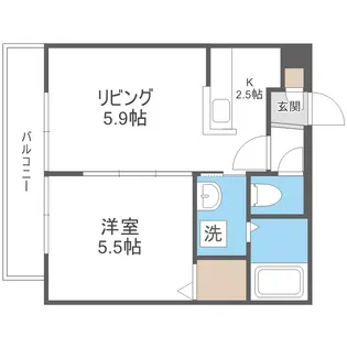 ブランノワール北27条【4階】の間取り