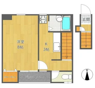 WILLKO Apt.【2階】の間取り