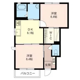 シャーメゾン・アトリオIV【1階】の間取り