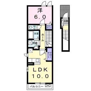 フォサート【2階】の間取り