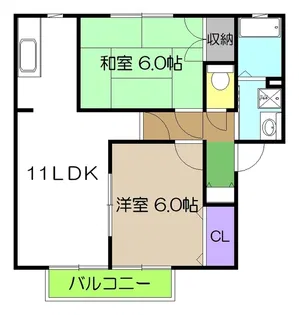 エトワール高見 A棟【1階】の間取り