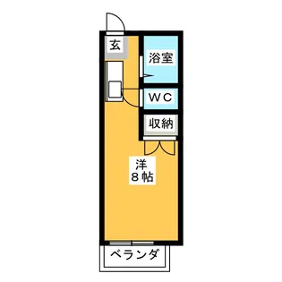 サンハイツ淑【2階】の間取り