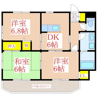 IDEE 泰平【3階】の間取り