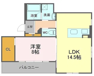 オラシオン千代田【1階】の間取り