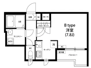 リブリ・ヴィラクリヤマII【3階】の間取り