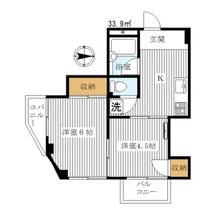 第二内田ビル【2階】の間取り