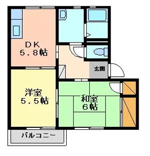 アップルヤマハ B【1階】の間取り