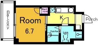 サニーハウス【4階】の間取り