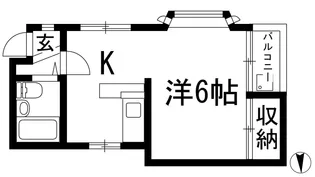 ストークハイツ木村【1階】の間取り