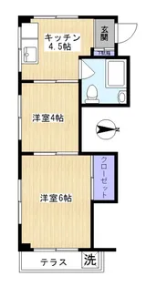 メナコーポ【1階】の間取り