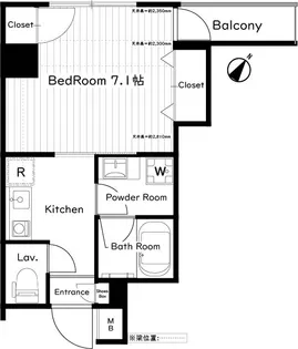 シルク西池袋【2階】の間取り