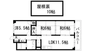 赤崎ビル【4階】の間取り