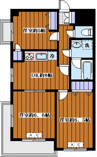 シャンベール六義園【2階】の間取り