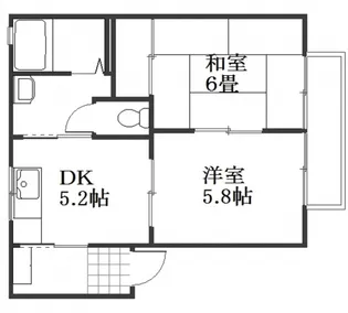 ブロッサム桜尾【2階】の間取り
