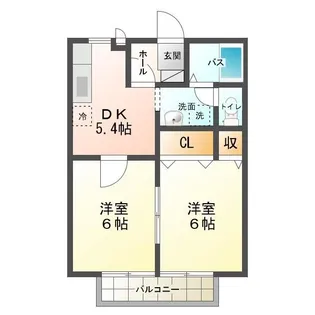 ミヤ・エレガンテVI【2階】の間取り