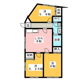 3LDKの間取り画像