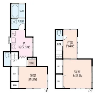 神奈川県横須賀市上町2【一戸建】の間取り