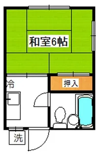 コーポ森【1階】の間取り