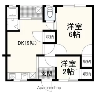秀美荘【1階】の間取り