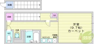 ジュネス【2階】の間取り