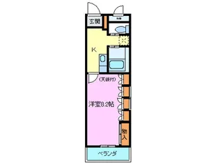 パークアベニュー竹原【4階】の間取り