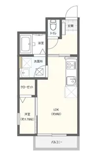 フォレストグレイス小田原S【1階】の間取り