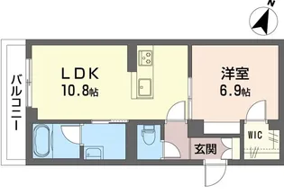 ウェルビィ10番館【1階】の間取り