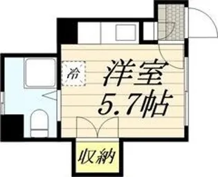 コーポみすず【1階】の間取り