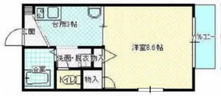 ドエルまさもとB棟【1階】の間取り