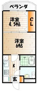 ロイヤルキャッスル【7階】の間取り