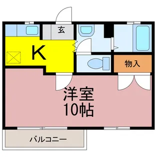 茨城県古河市緑町【アパート】の間取り