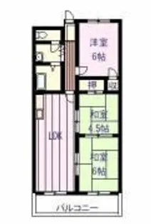 KNグランドハイツ【2階】の間取り