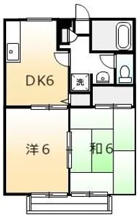 広島県福山市多治米町5【アパート】の間取り